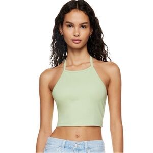 SUNDAY BEST AUBREY HALTER BLACK TOP NWT